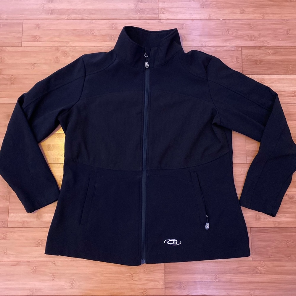 Zip up hoodie.